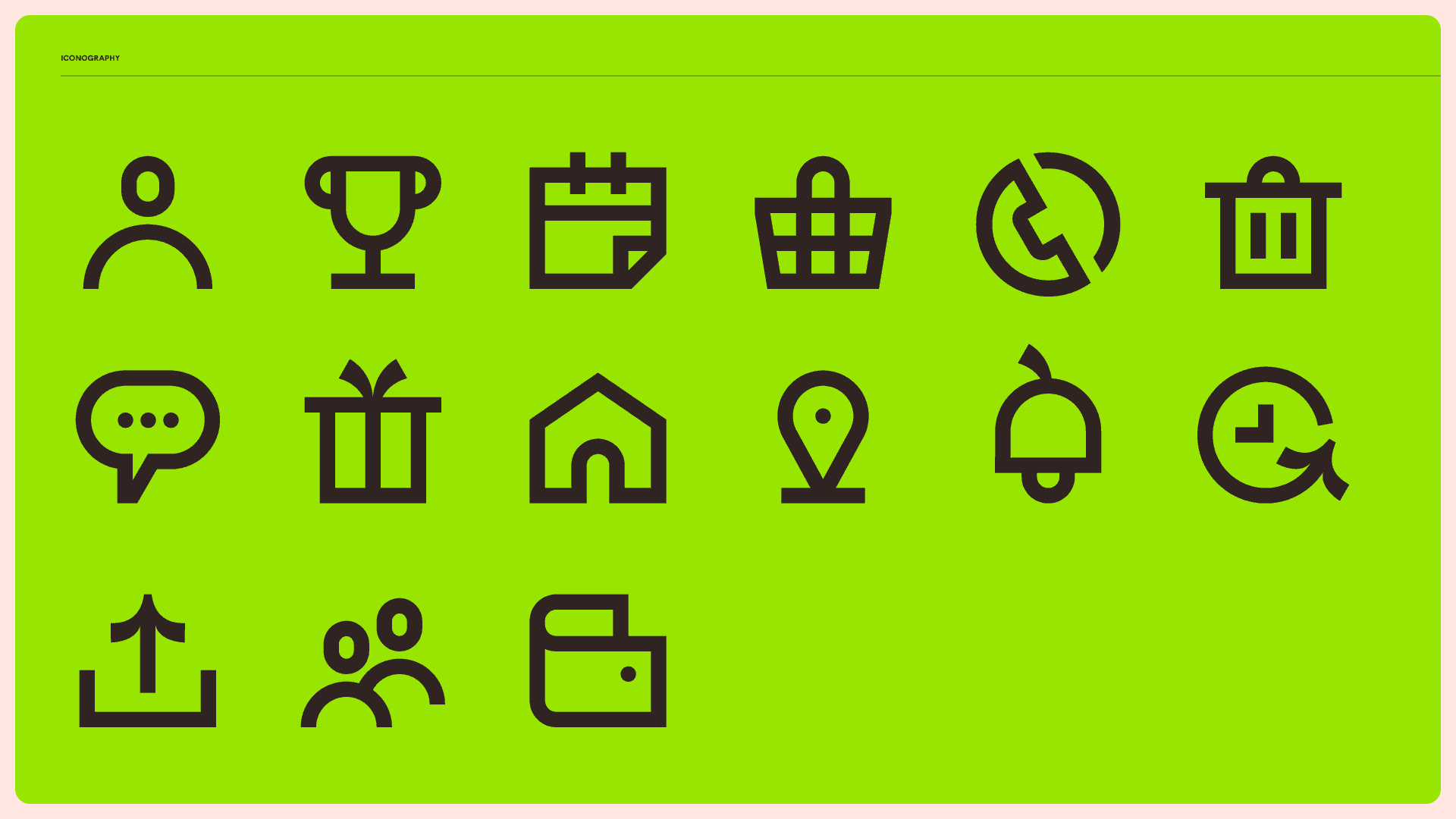EdenLife service icon set on a bright green background