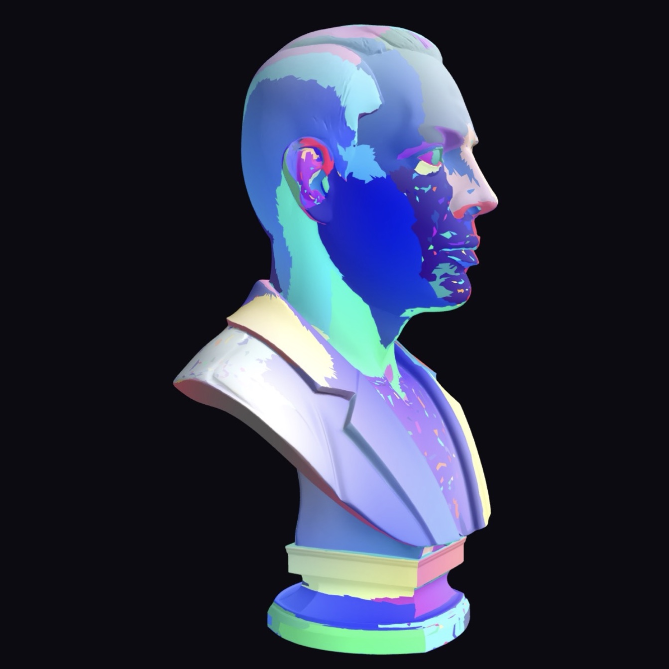 The bust in ShaderRender's Mathematical plasma shader